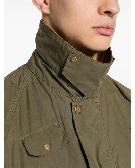 Barbour Green Modified Transport Wax Jacket for men