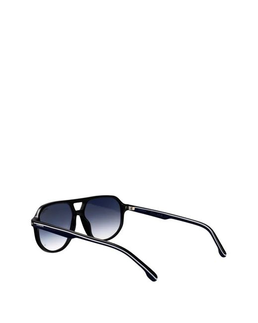 Carrera Blue Pilot-Frame Logo-Print Sunglasses for men