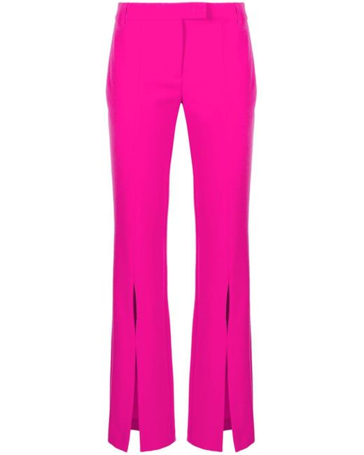 Versace Jeans Pink Low-rise Flared Trousers