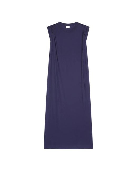 Dries Van Noten Blue Loose T-Shirt Dress