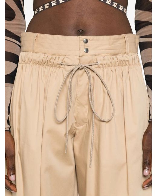 Aniye By White Drawstring Closure Trousers