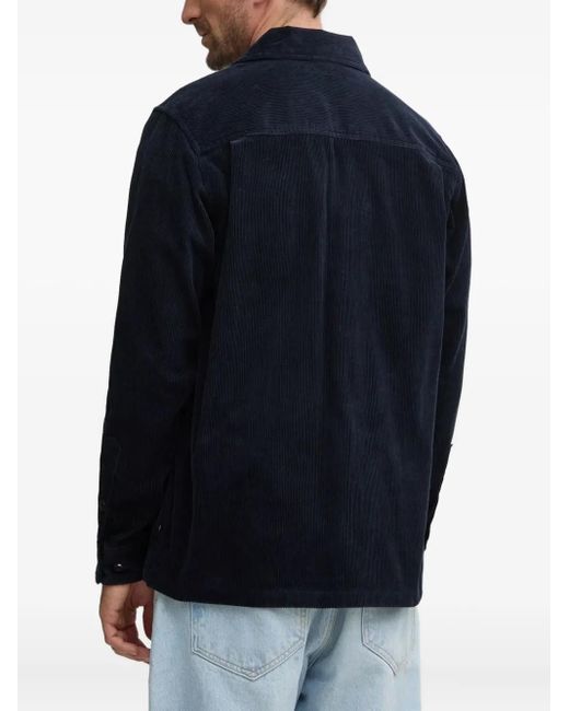 Samsøe & Samsøe Blue Corduroy Shirt Jacket for men
