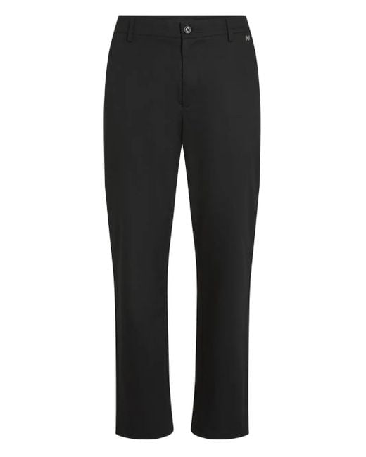 Karl Lagerfeld Black Logo-Charm Trousers for men