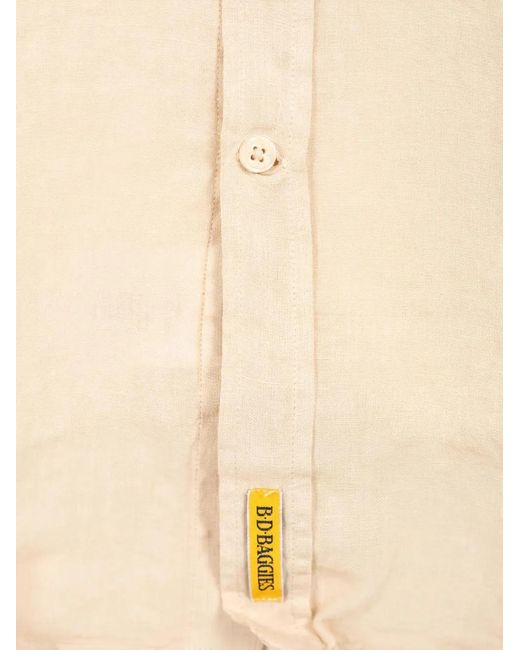 B.D. Baggies Natural Aloha Linen Shirt for men