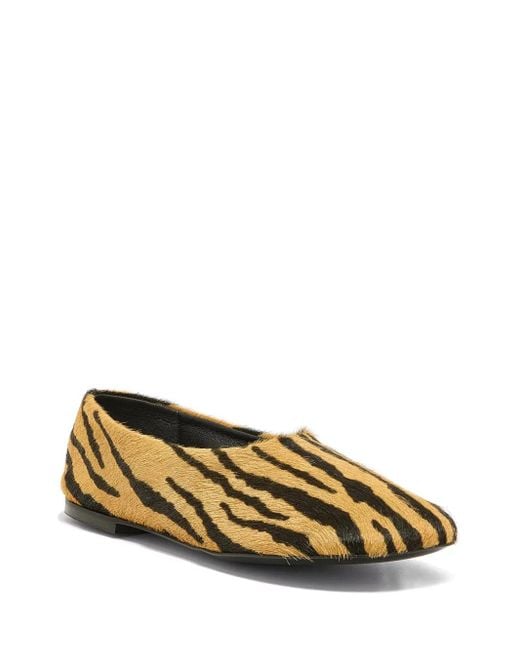 Proenza Schouler Orange Glove Ballet Flats