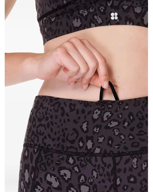 Sweaty Betty Blue Leopard-Print Leggings