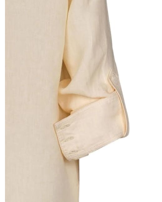 Johanna Ortiz Natural Manly Guayabera Linen Shirt