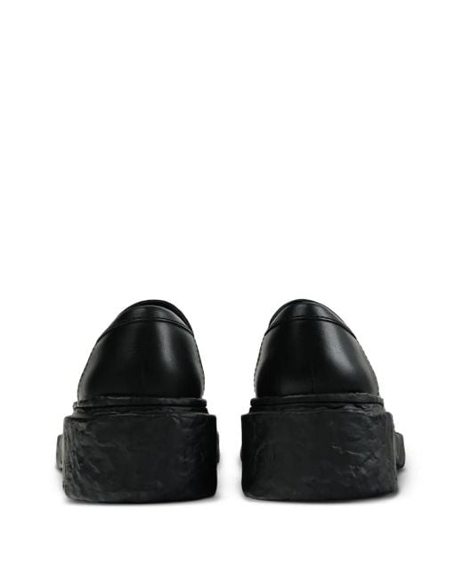 CAMPERLAB Black Penny-Strap Platform Loafers
