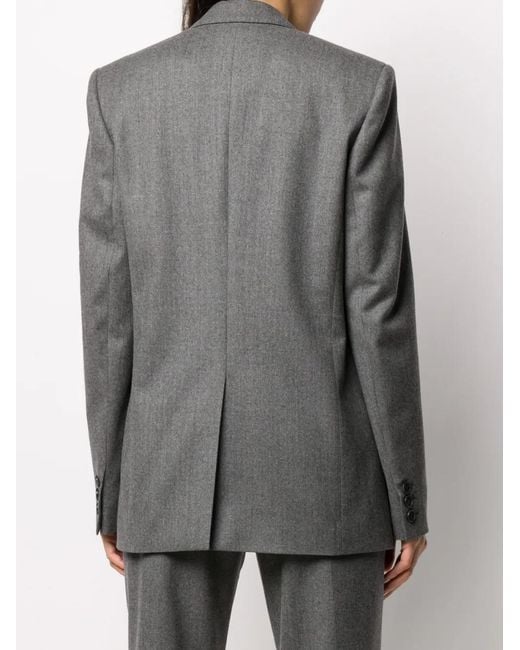 Stella McCartney Gray Pocket Detail Single-Breasted Blazer