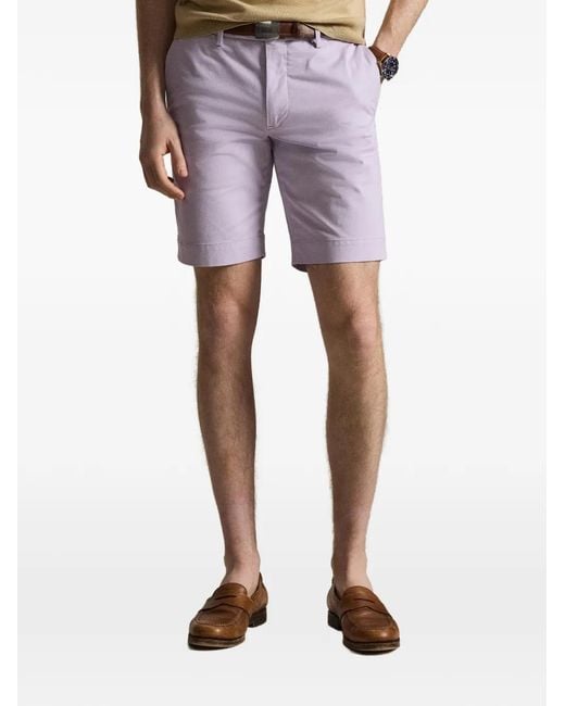 Polo Ralph Lauren Purple Cotton Chino Shorts for men