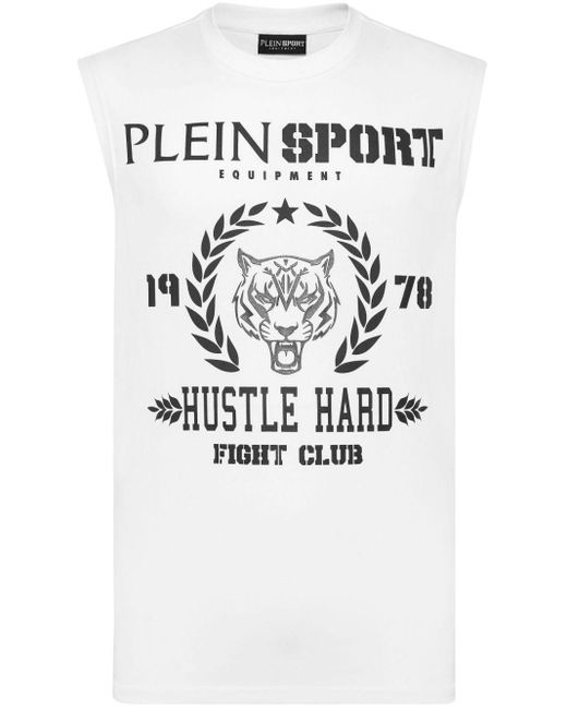 Philipp Plein Trägershirt mit Logo-Print in White für Herren