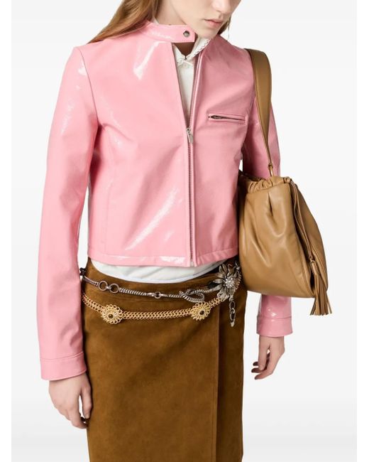 Miu Miu Naplak Jack in het Pink