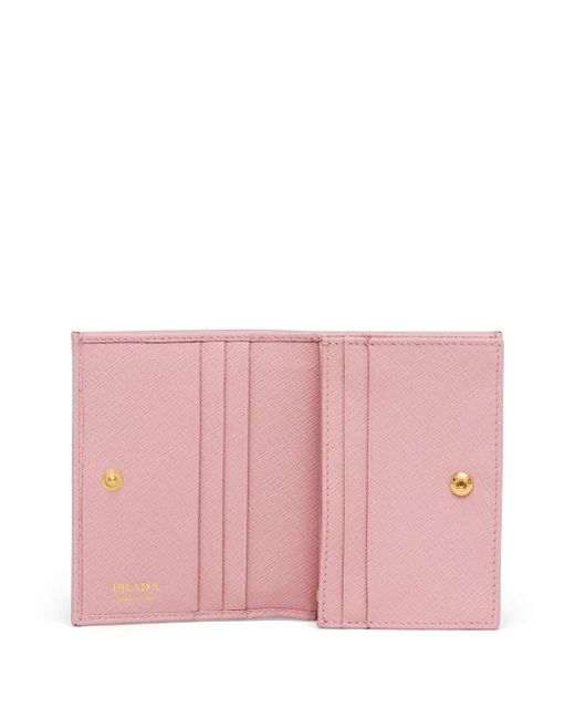 Prada Pink Small Saffiano Leather Wallet