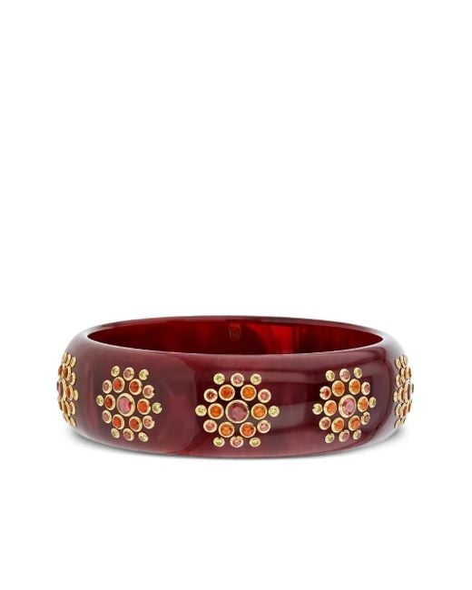 Mark Davis Red 18K Multi-Stones Bangle