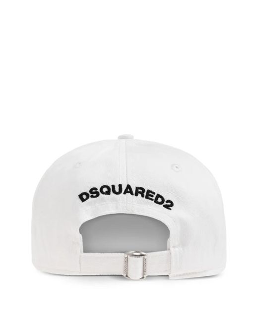 DSquared² White Baseball Cap for men