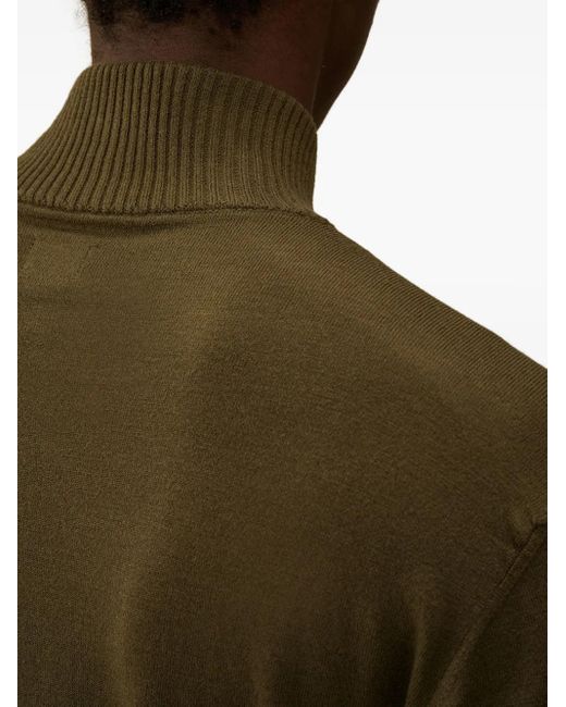 Pull À Col Zippé Et Détail Verre Signature C P Company pour homme en coloris Green
