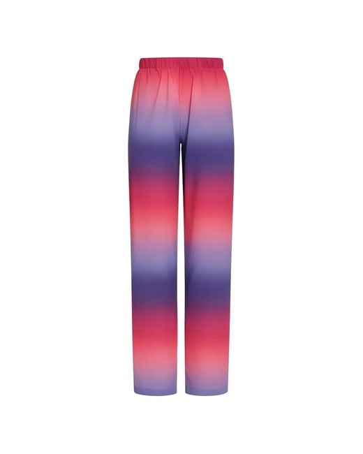 Amir Slama Pink X Tati Barbieri Ombre-Effect Straight-Leg Trousers