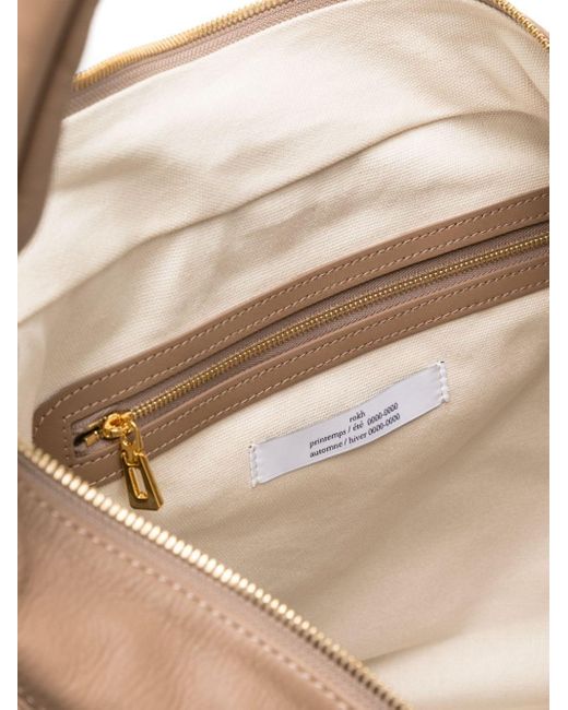 ROKH Brown Slouch Leather Shoulder Bag