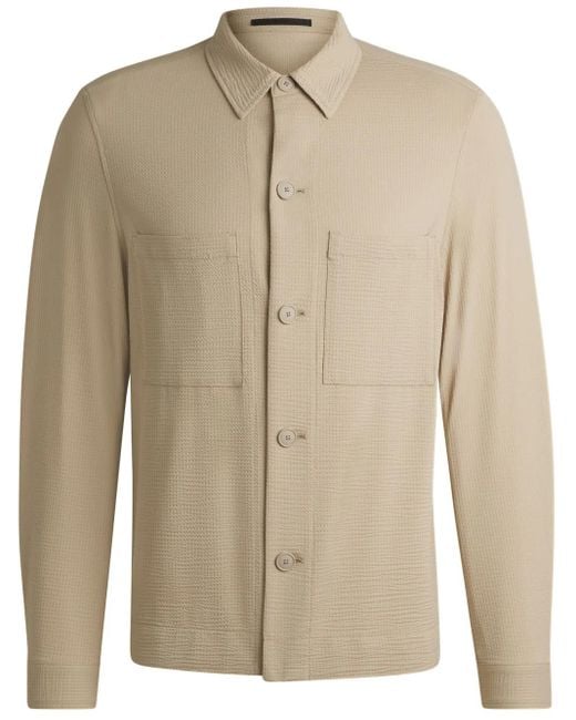 Boss Natural Button-Up Shirt for men
