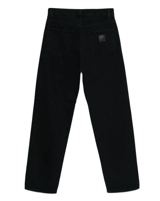 Carhartt Black Logo-Patch Jeans for men