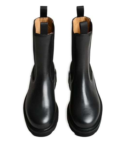 Henderson Black Leather Boots