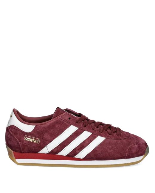Adidas Suède Sneakers Met Drie Strepen in het Red voor heren