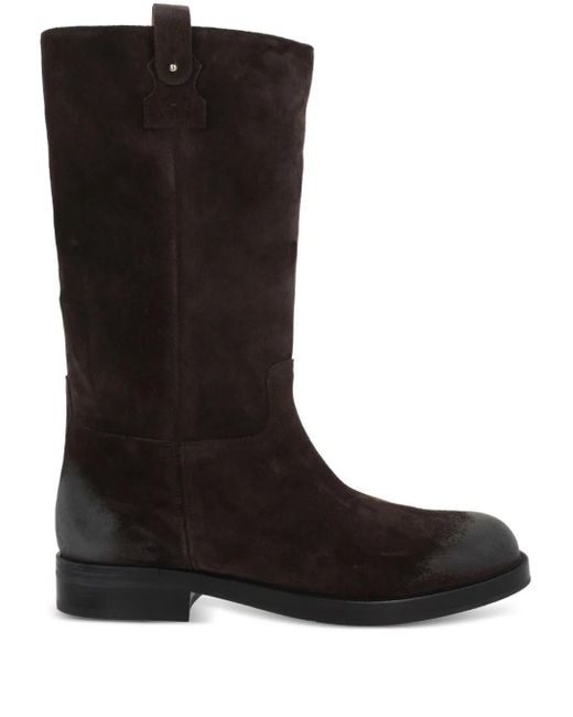 Church's Black Stiefel aus Wildleder