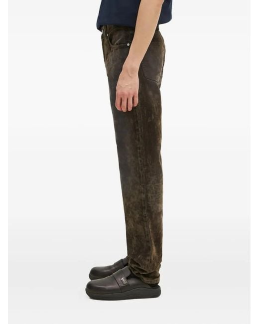 Helmut Lang Green Cotton Jeans for men