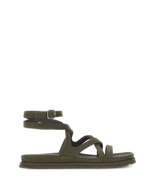Ugg Green Leather Goldengaze Sandals