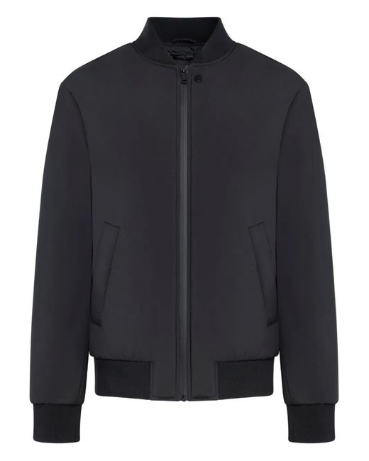 Low Brand Blue Zip Bomber Jacket for men