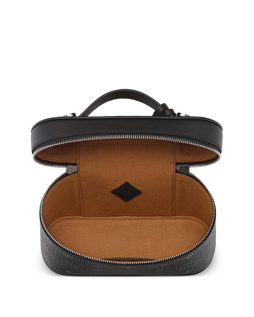 MCM Black Aren Visetos Vanity Case