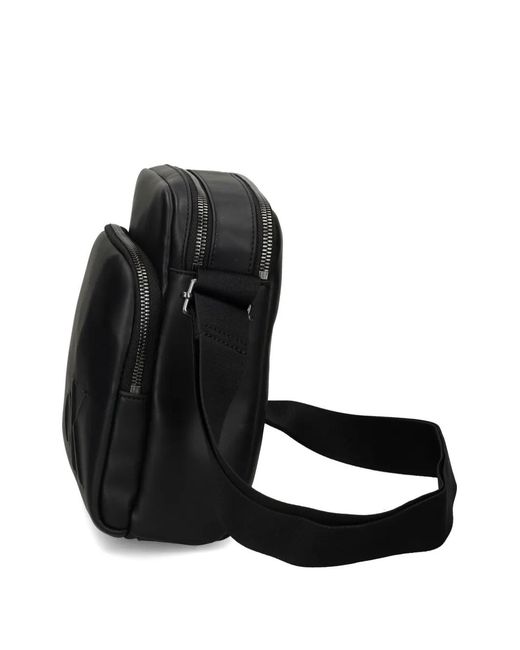 Calvin Klein Black Logo Zip Messenger Bag for men