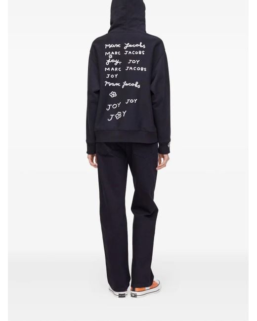 Marc Jacobs Black Flower-Joy Hoodie