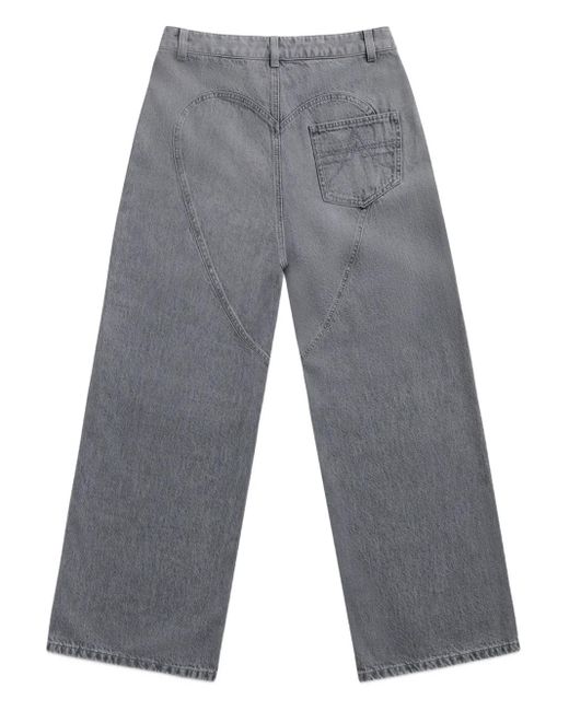 Area Gray Crystal-Embellished Jeans