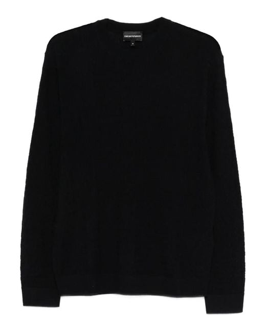 Emporio Armani Black Logo-Embossed Top for men