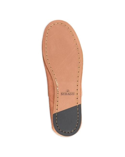 Sebago Pink Laced Boat Shoes