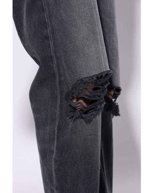 Rhude Blue Distressed Jeans for men