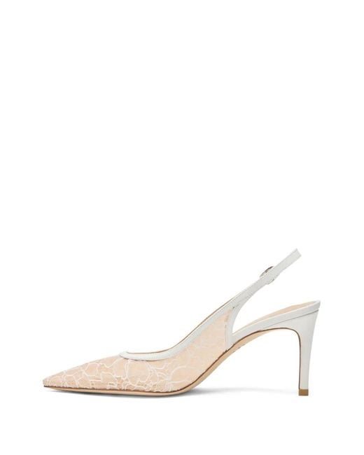 Stuart Weitzman White 7.5Cm Stuart Power Pumps