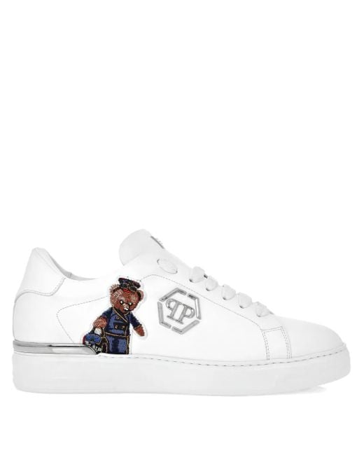 Philipp Plein White Teddy Doorman Sneakers