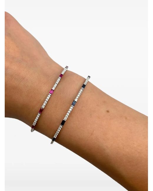 Jewels Aficionado White 18K Ruby Diamond Cuff