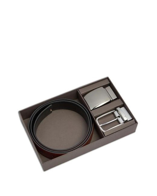 The Bridge Brown Reversible Leather Belt for men