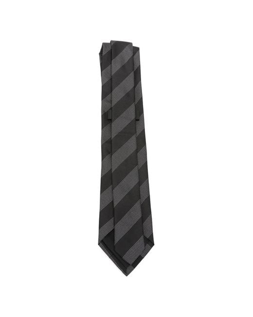 Boss White Striped Tie for men