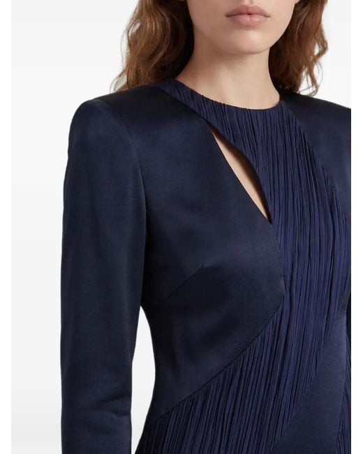 Violante Nessi Blue Fontana Panelled Maxi Dress