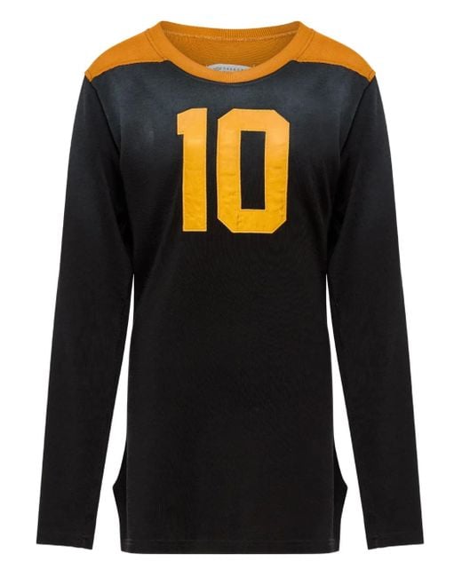Maison Margiela Black Long-Sleeved T-Shirt With Inserts for men