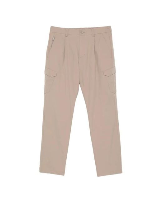 Herno White Cargo-Pocket Trousers for men