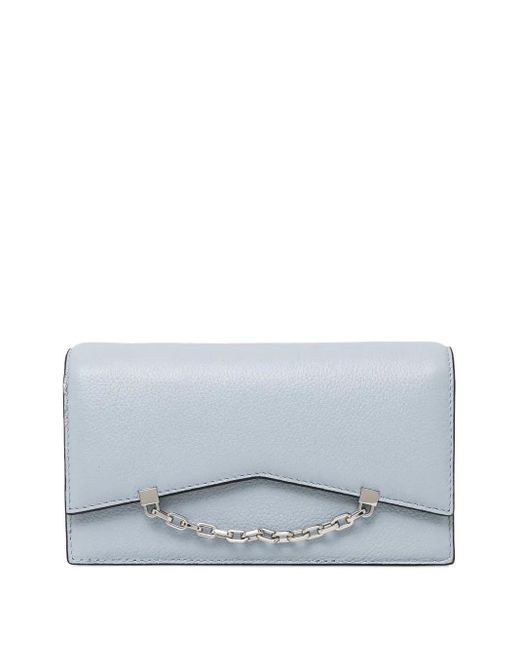 Karl Lagerfeld Gray Leather Cross Body Bag