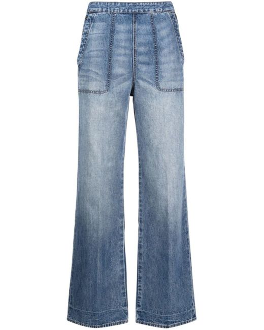 James Perse Blue Pacifica Flared Jeans