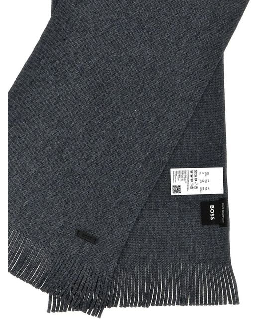 Boss Blue Albas Scarf for men