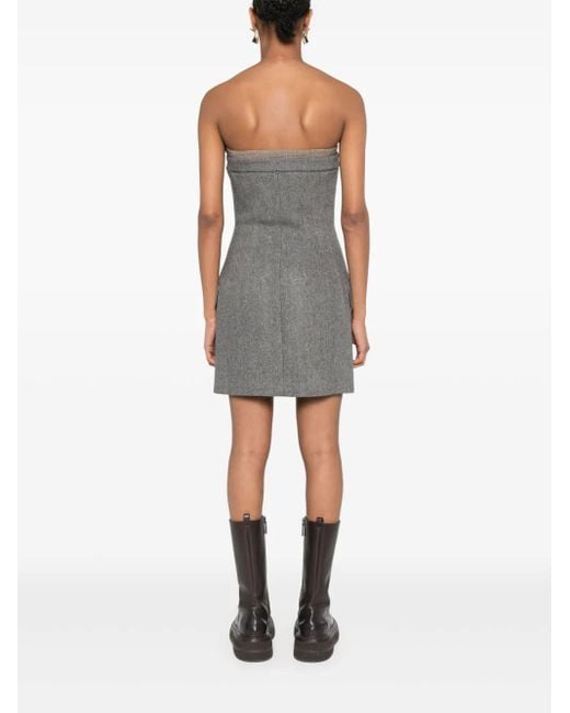 Sportmax ツイード ミニドレス Gray