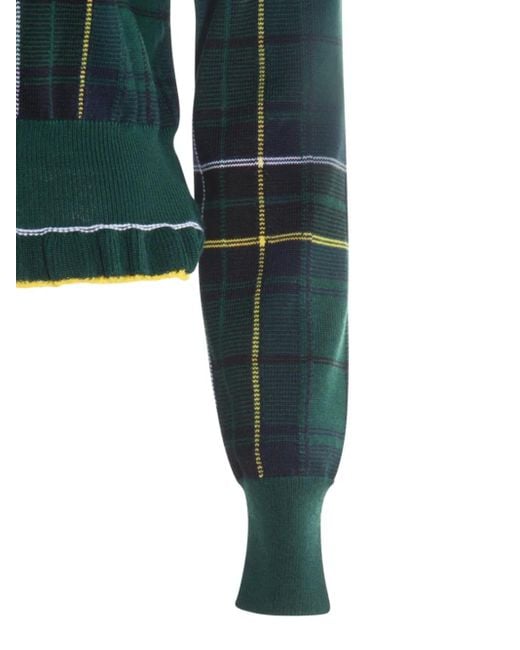 McQueen Green Plaid Sweater